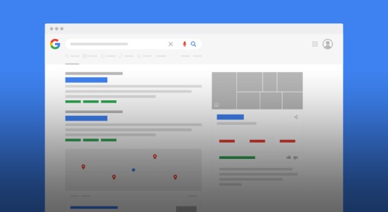 A graphic of Google's SERPs