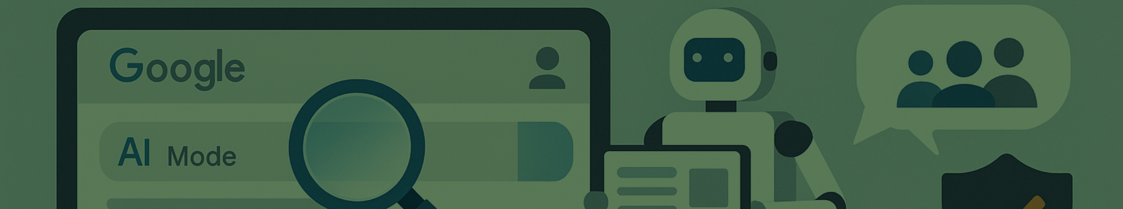 Illustration representing May 2025 search industry updates