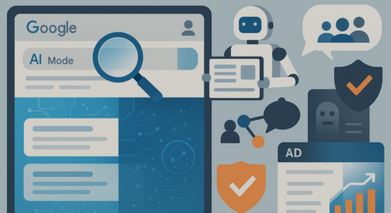 Illustration representing May 2025 search industry updates