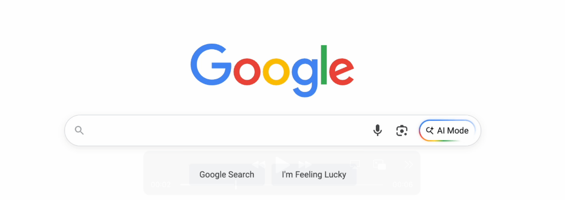 New Google search bar
