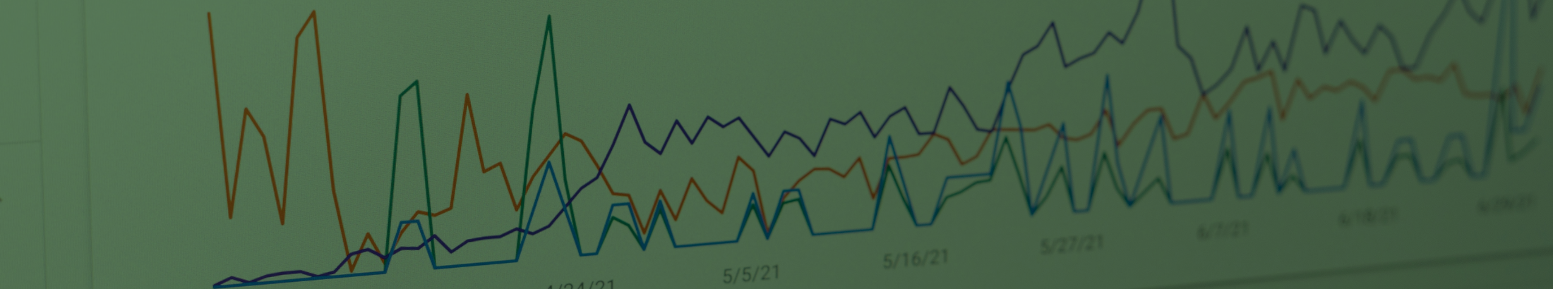 Banner image showing a close-up of the chart view in a Google Search Console account